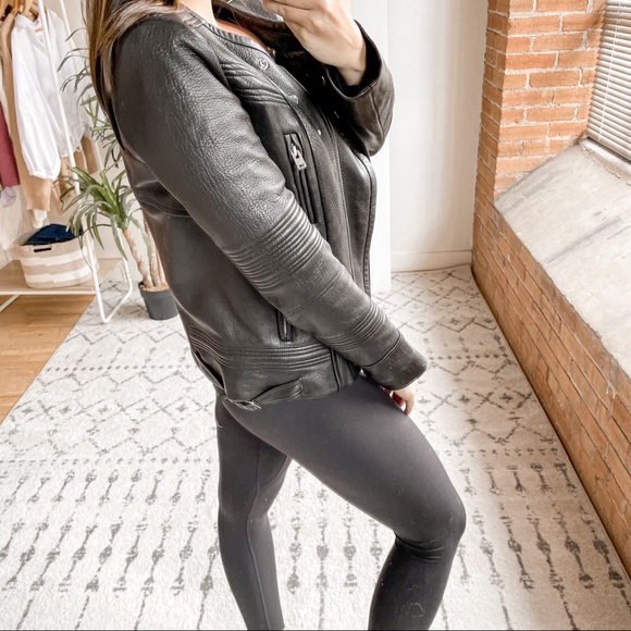 IRO Joss Lamb Leather Moto Jacket Black - Picture 2 of 8